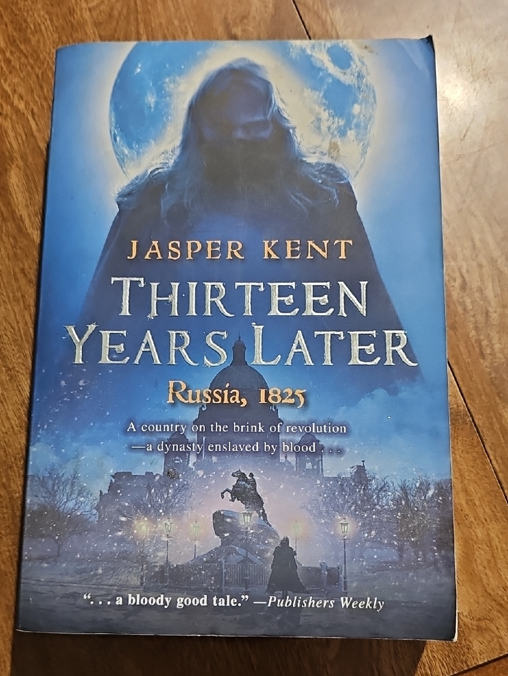 Thirteen Years Later by Jasper Kent - Hardcover Back Cover (Purple/Blue)